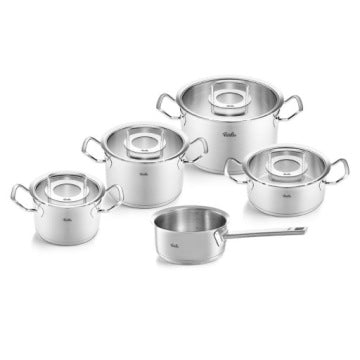 Fissler Cookware Set with Saucepan and Glass Lids
