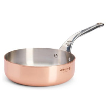 de Buyer Prima Matera Low Straight Copper Saucepan, 1.8 L