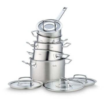 Fissler Cookware Set with Saucepan and Glass Lids