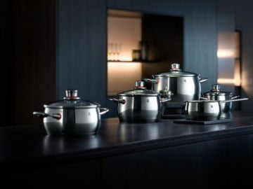 WMF Quality One 9-Piece Stainless Steel Cookware Set with Lids
