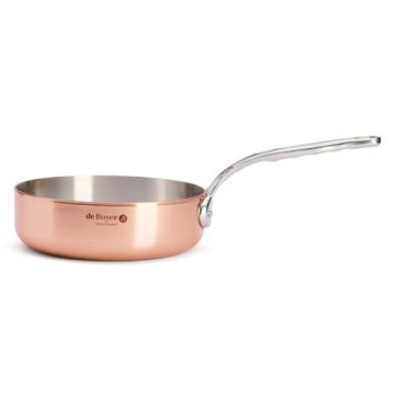 de Buyer Prima Matera Low Straight Copper Saucepan, 1.8 L