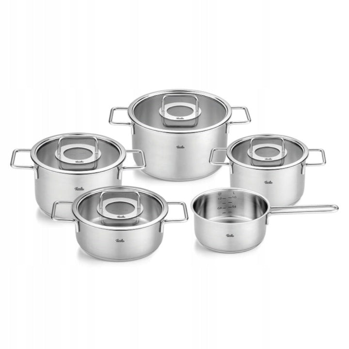 Fissler Pure Collection Cookware Set with Saucepan and Glass Lids