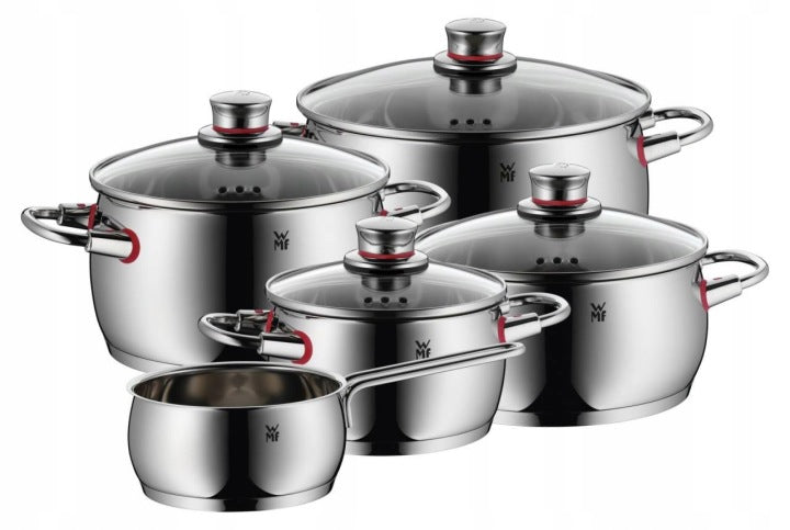 WMF Quality One 9-Piece Stainless Steel Cookware Set with Lids