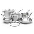 de Buyer Alchimy Cookware Set with 24 cm Pot, Lid and Two Saucepans