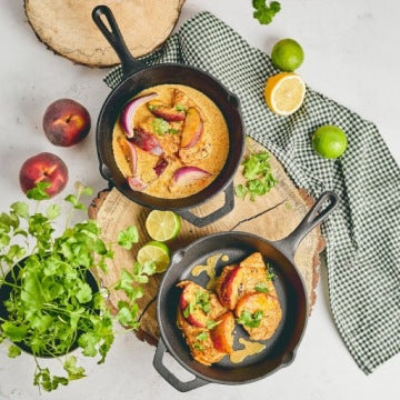 Double Könighoffer Cast Iron Pan Set for Induction and Oven, 20/24.5/29 cm