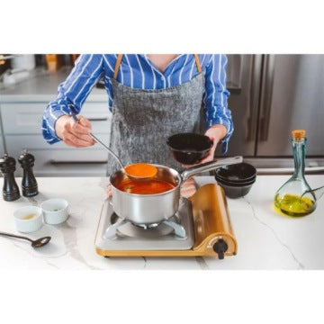 de Buyer Alchimy Three-Piece Stainless Steel Saucepan Set for Induction