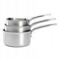 de Buyer Alchimy Three-Piece Stainless Steel Saucepan Set for Induction