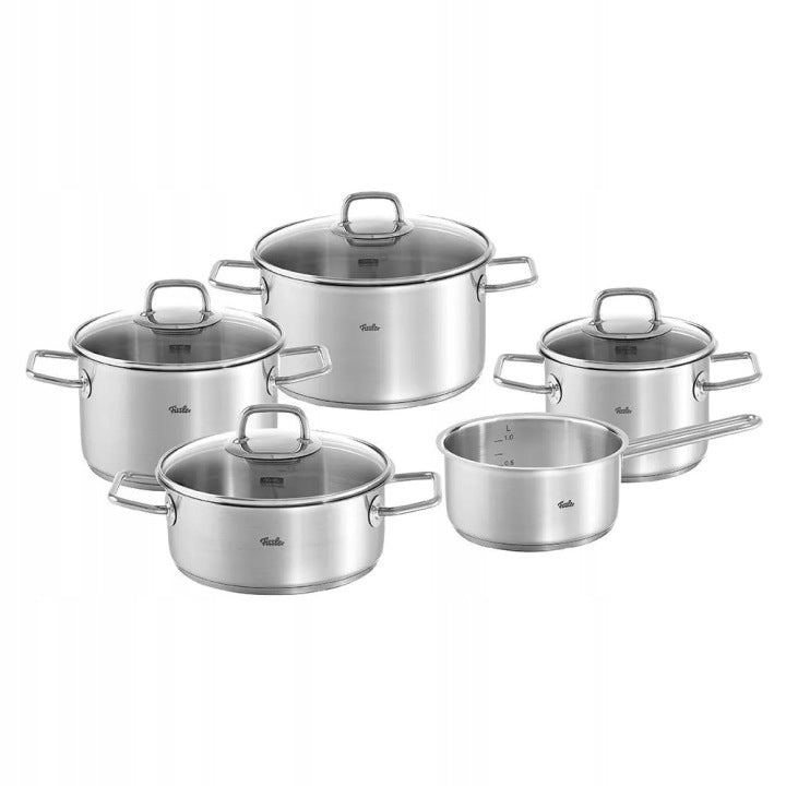 Fissler Viseo Cookware Set with Saucepan and Glass Lids