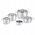 Fissler Viseo Pro 5-Piece Cookware Set with Saucepan
