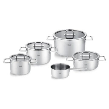 Fissler Viseo Pro 5-Piece Cookware Set with Saucepan